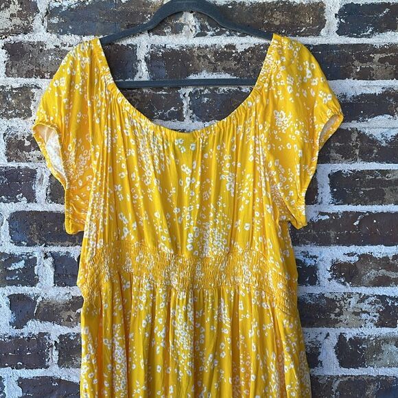 Torrid Mini Lenny Smocked Off-Shoulder Dress 3X - Picture 7 of 7